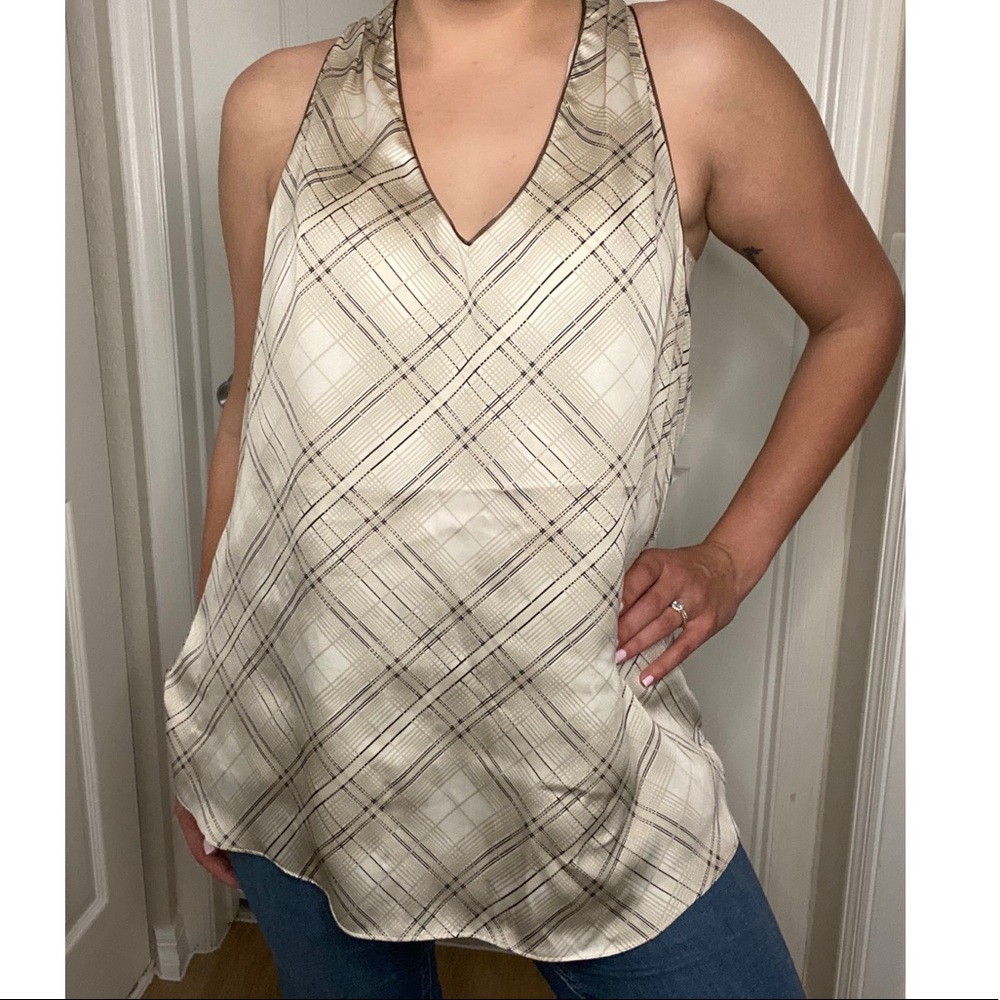 White House Black Market White Blouse Size XL